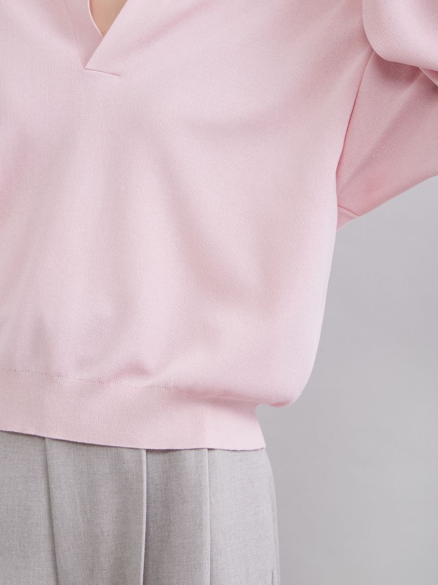 Mila Owen「【WEB限定カラー】シアーポロニット」|ニット・セーター|