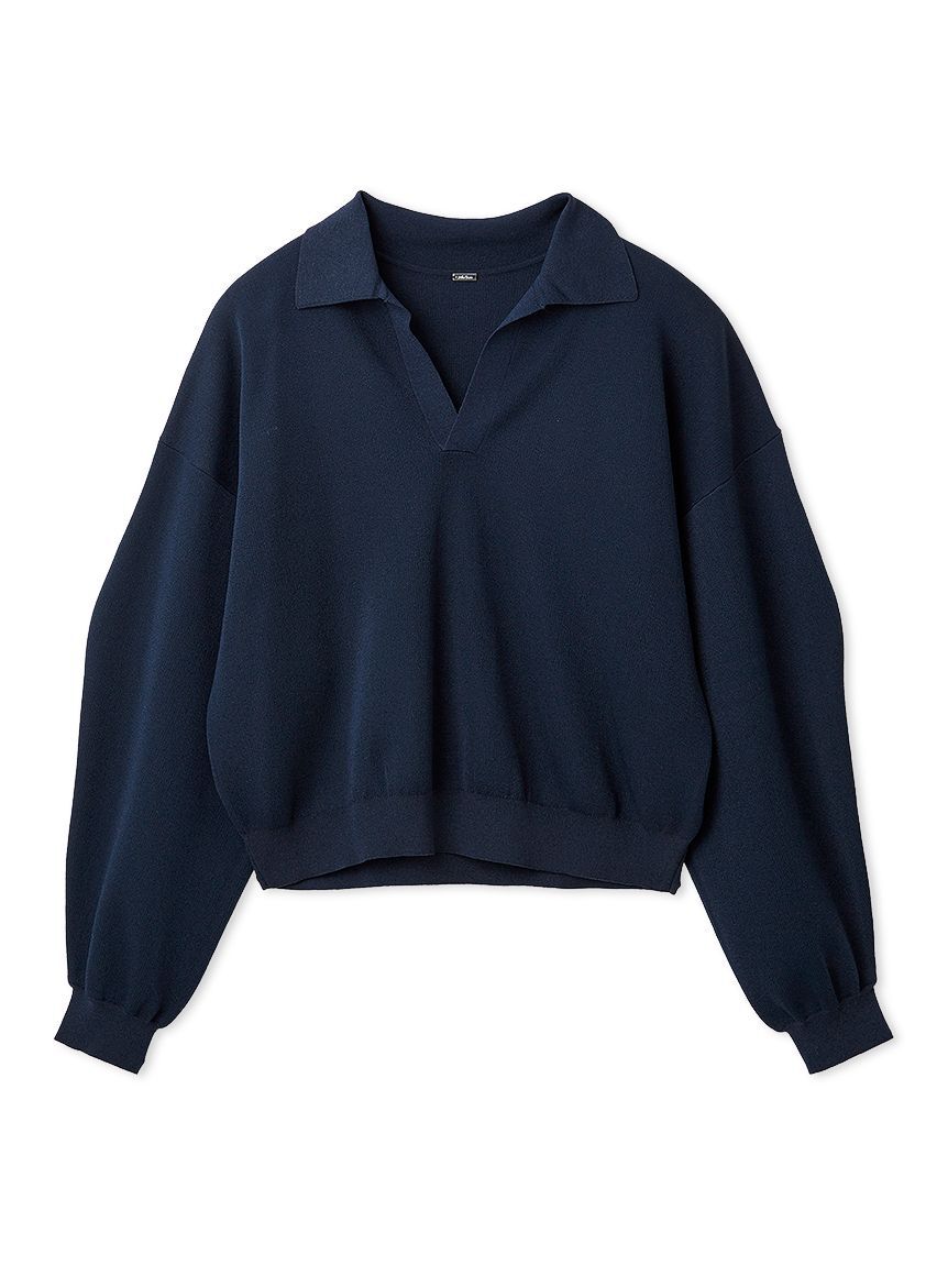 Mila Owen「【WEB限定カラー】シアーポロニット」|ニット・セーター|NVY