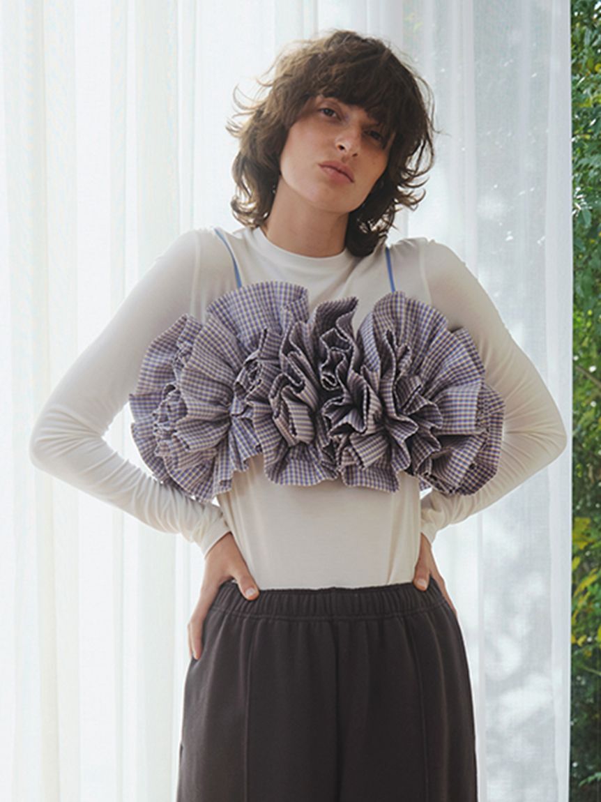 emmi atelier「バンブーロングスリーブカットソー」|Tシャツ・カットソー|