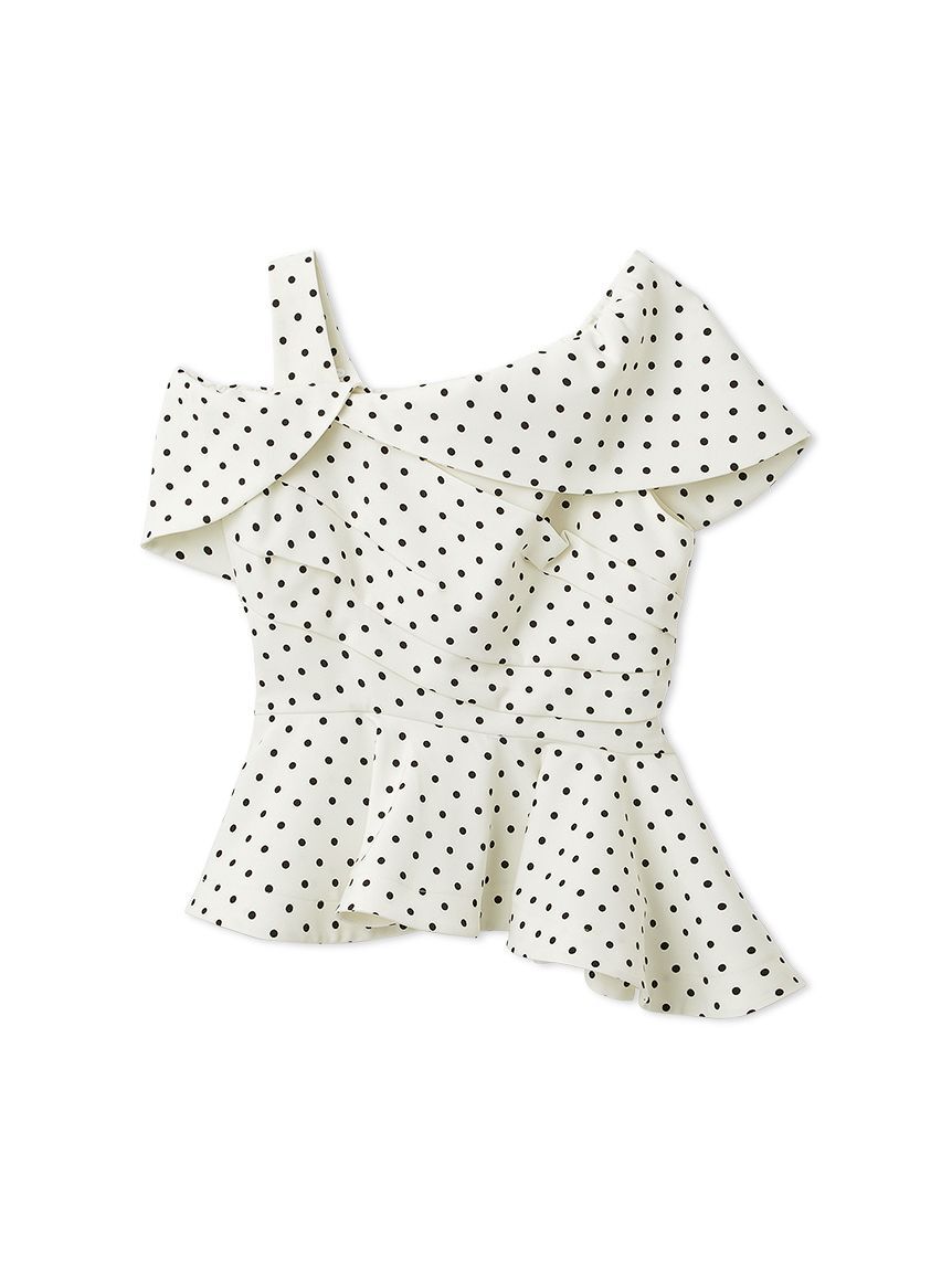 FRAY I.D「オフショルカラーアシメペプラムトップス」|Tシャツ・カットソー|