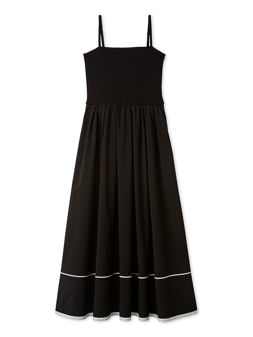 LILY BROWN「【WEB限定00サイズ】ニットビスチェドッキングワンピース」|ワンピース|BLK