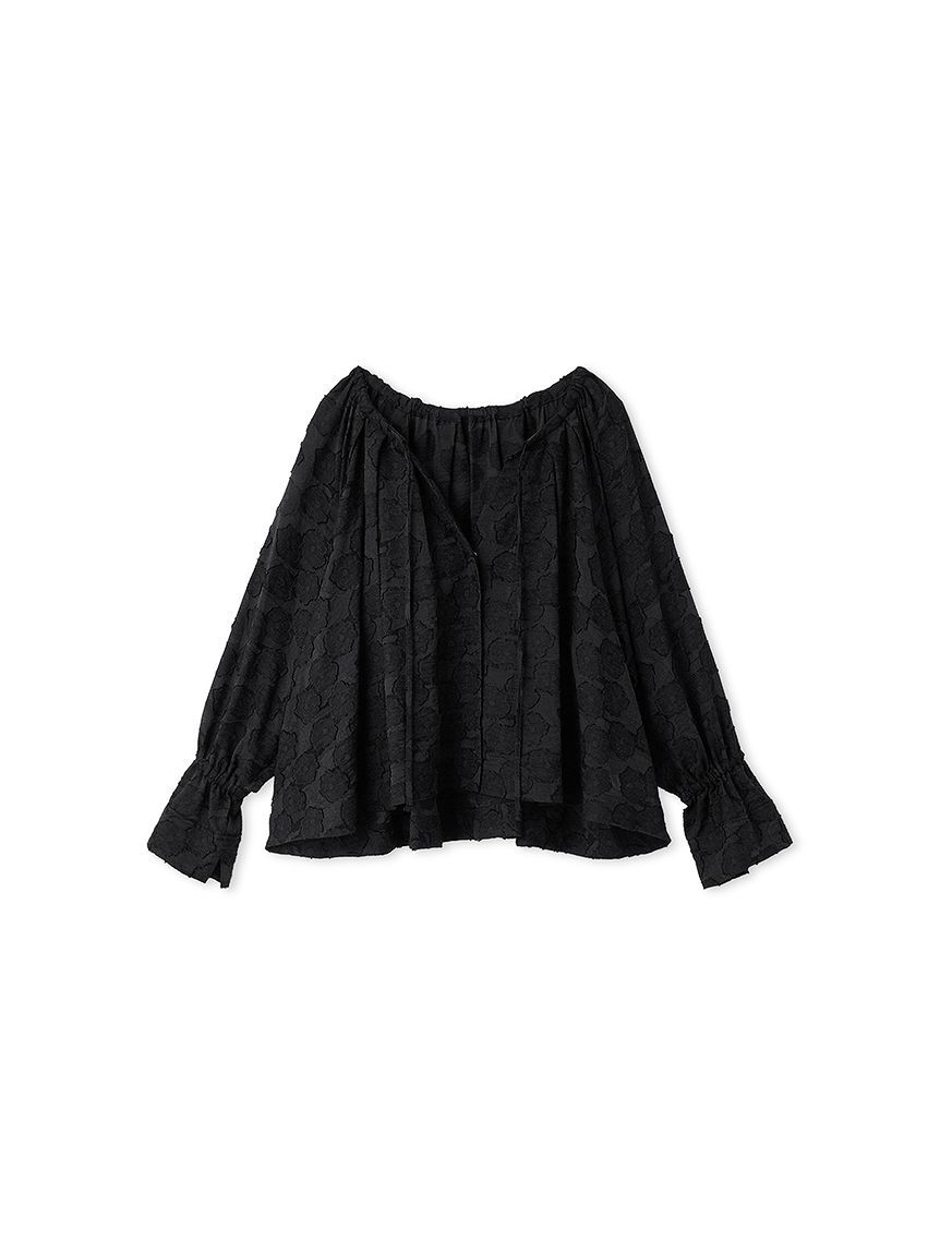 styling/「カットジャガード2WAYブラウス」|シャツ・ブラウス|BLK