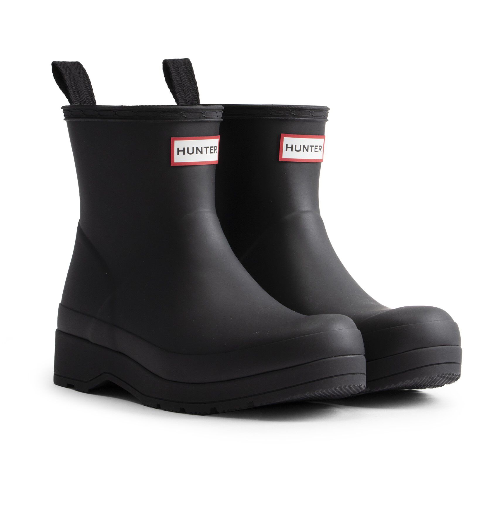 HUNTER「ユニセックス プレイ ショート ハンター ドットプリント バックストラップ ブーツ」|レインシューズ|