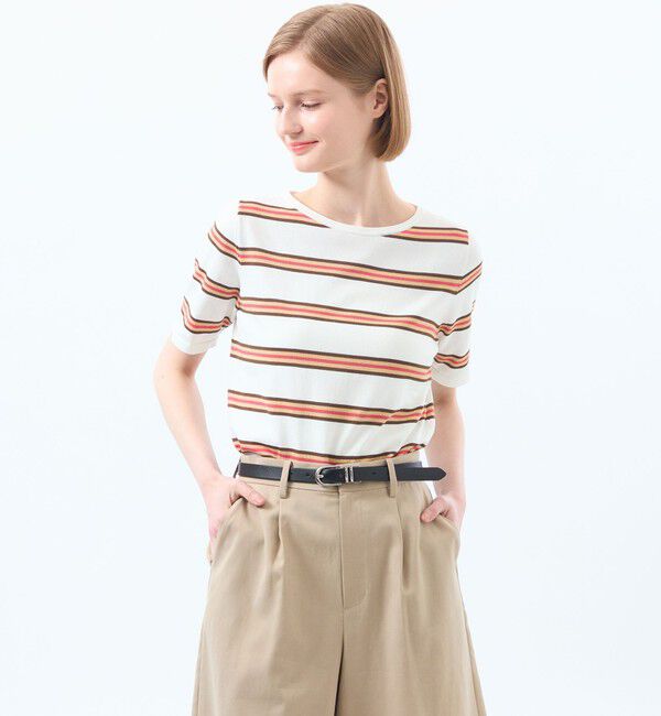 MACKINTOSH PHILOSOPHY「マルチボーダーニット」|ニット・セーター|オフホワイト