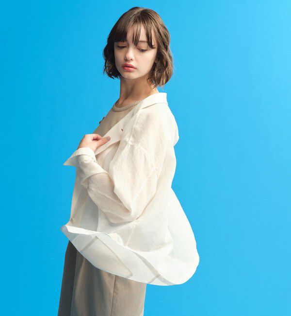 MACKINTOSH PHILOSOPHY「シアーガーゼライトジャケット」|テーラードジャケット|オフホワイト