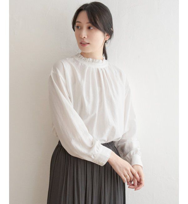 ikka「襟フリル2WAYブラウス」|シャツ・ブラウス|
