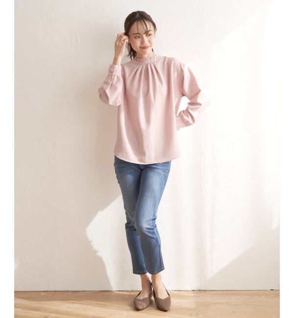 ikka「襟フリル2WAYブラウス」|シャツ・ブラウス|