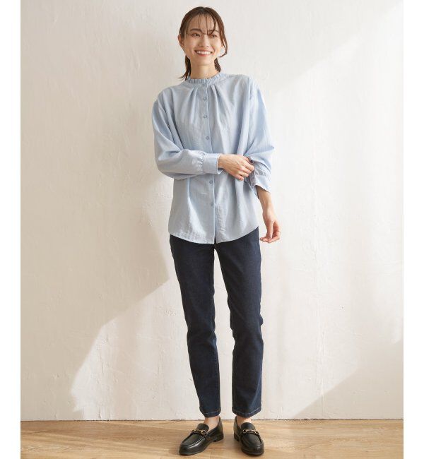 ikka「襟フリル2WAYブラウス」|シャツ・ブラウス|