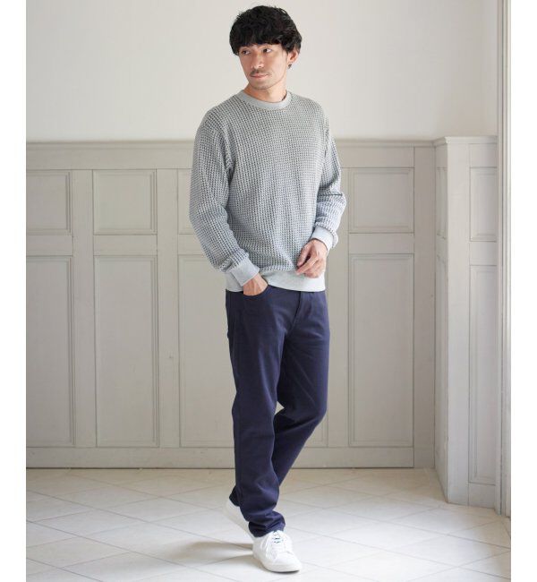 ikka「ビッグワッフルクルーネックプルオーバー」|パーカー|