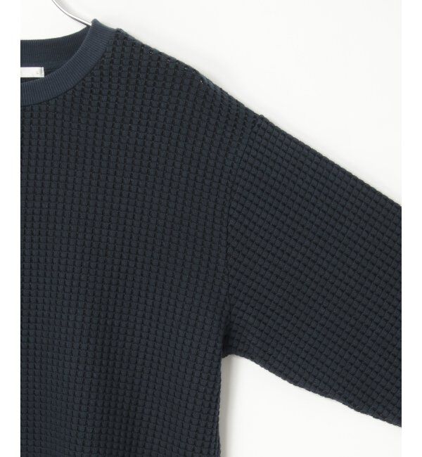 ikka「ビッグワッフルクルーネックプルオーバー」|パーカー|