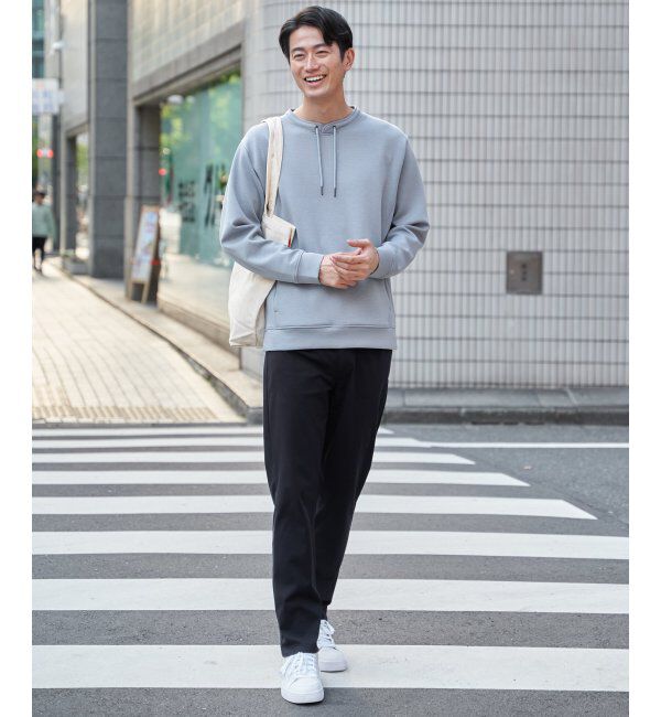 ikka「GOKU楽リップルダンボールルーイカラー」|パーカー|