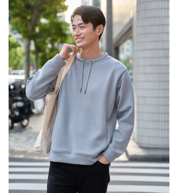 ikka「GOKU楽リップルダンボールルーイカラー」|パーカー|