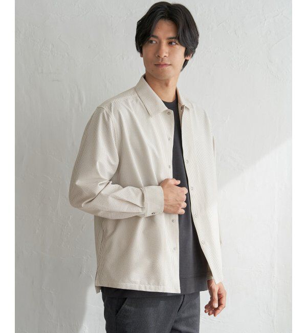 ikka「イージケアサッカースナップシャウター」|ブルゾン・スタジャン|