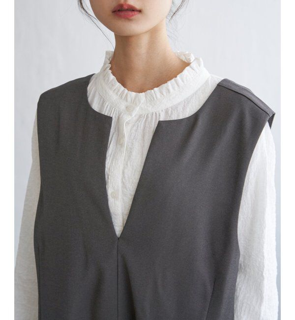 Lbc with Life「深Vネックジャンスカ」|ワンピース|