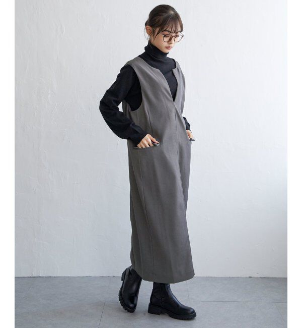 Lbc with Life「深Vネックジャンスカ」|ワンピース|