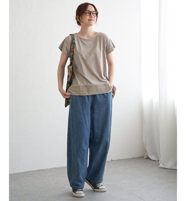 Lbc with Life「Aライン裾切り替えカットソー」|その他|