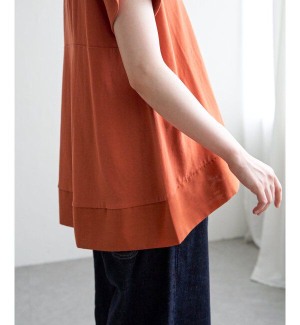 Lbc with Life「Aライン裾切り替えカットソー」|その他|