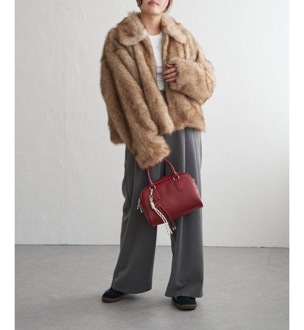 VENCE share style「シャギーファーショートコート」|ブルゾン・スタジャン|