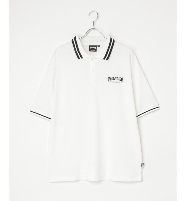 VENCE share style「THRASHER スラッシャー 鹿の子ポロシャツ」|その他|ホワイト