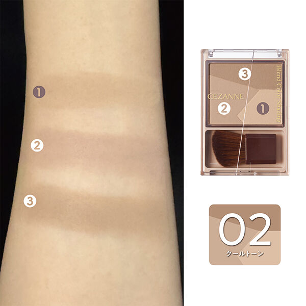 セザンヌ「セザンヌ ブレンドカラーシェーディング 02 クールトーン (5.0g)」|フェイスパウダー|