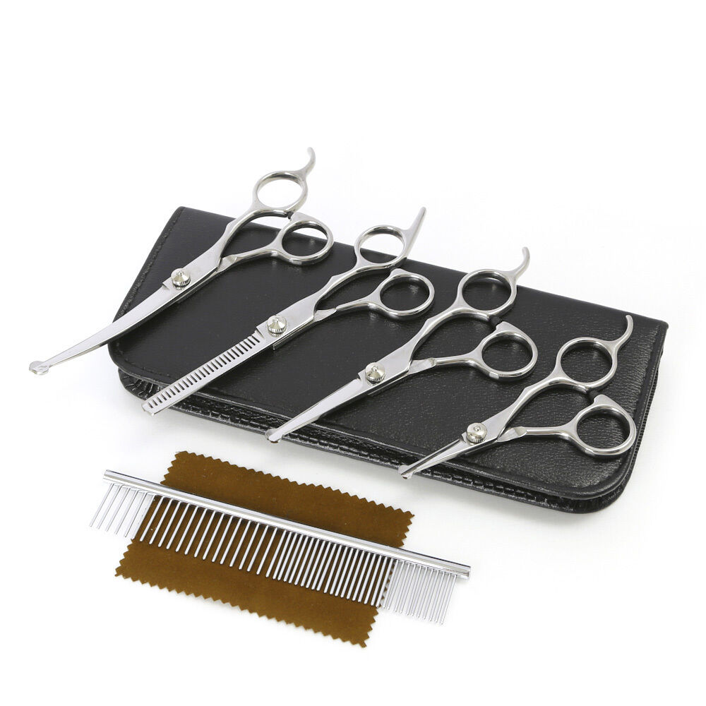 BACKYARD FAMILY「トリミング シザー 通販 セット すきバサミ 犬 グッズ 猫 小動物 はさみ お手入れ ペット用品」|その他|シルバー1