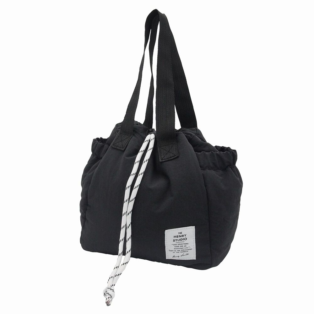 BACKYARD FAMILY「ヘンリースタジオ ランチバッグ 通販 ランチトート お弁当袋 THE HENRY STUDIO」|食器・キッチングッズ|ブラック1