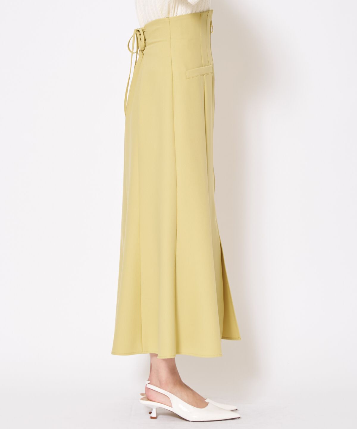 アンドクチュール「フロントZIPマーメイドスカート」|フレア|