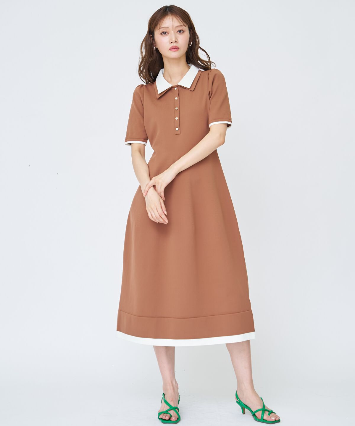 アンドクチュール「ポロニットワンピース」|ワンピース|