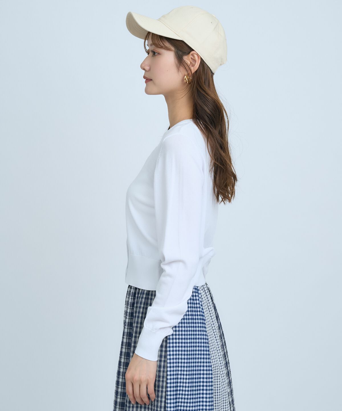 アンドクチュール「クルーネックカーディガン」|カーディガン|