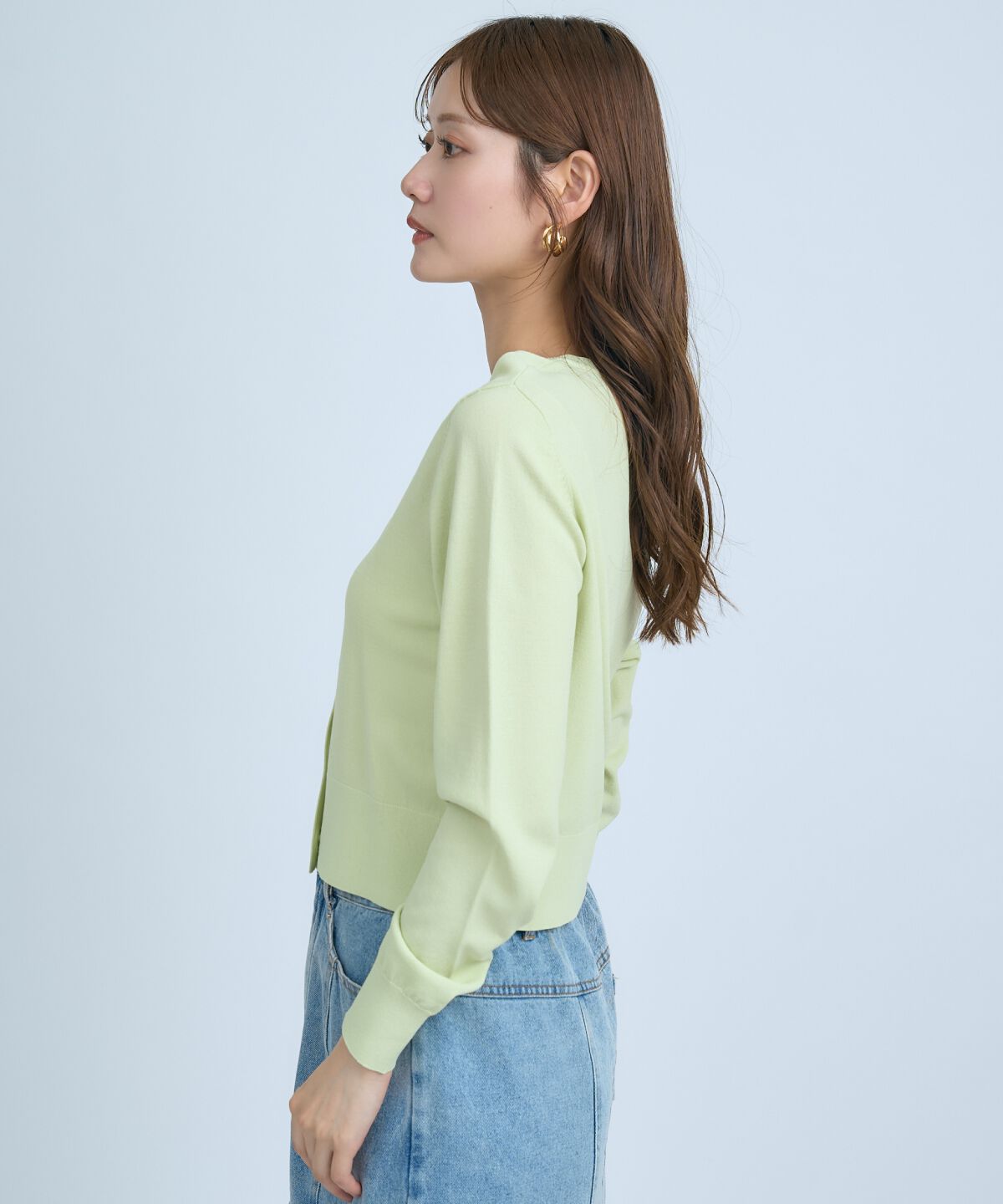 アンドクチュール「クルーネックカーディガン」|カーディガン|