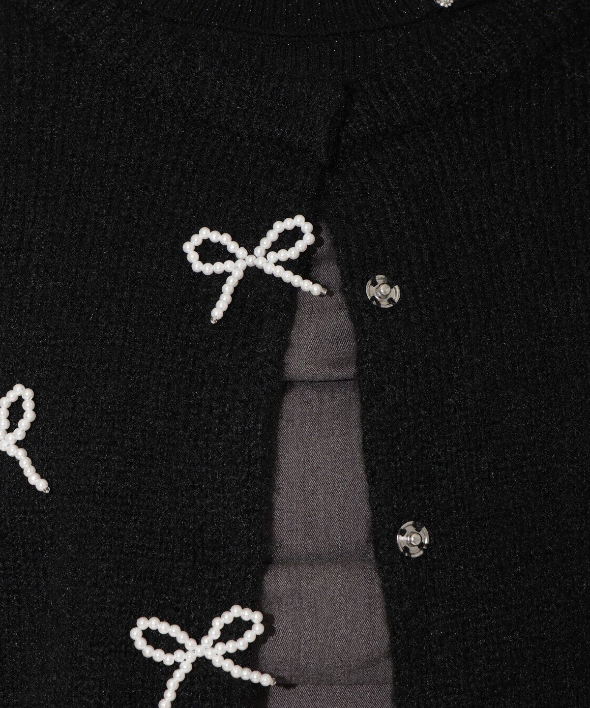 WILLSELECTION「リボンパーツ付きカーディガン」|カーディガン|