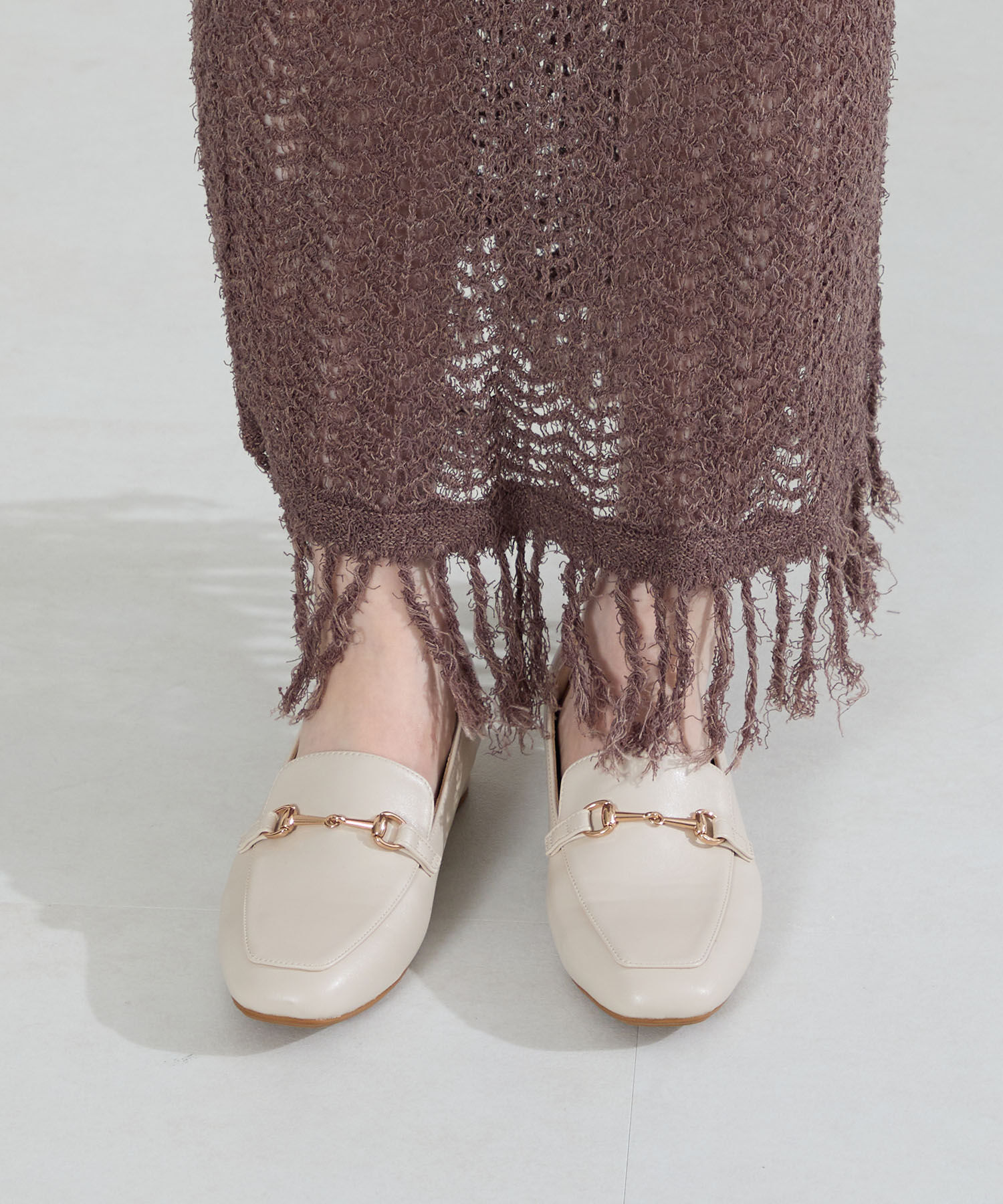 ORiental TRaffic「【跳べるパンプス/シリーズ累計１５０万足突破】スクエアトゥ ビット モチーフ  ローファー /R-3210」|パンプス|