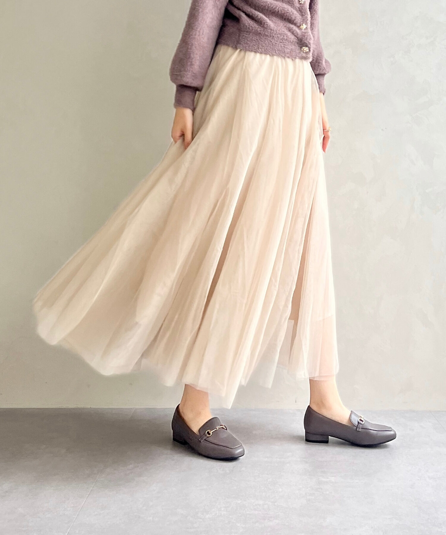 ORiental TRaffic「【跳べるパンプス/シリーズ累計１５０万足突破】スクエアトゥ ビット モチーフ  ローファー /R-3210」|パンプス|