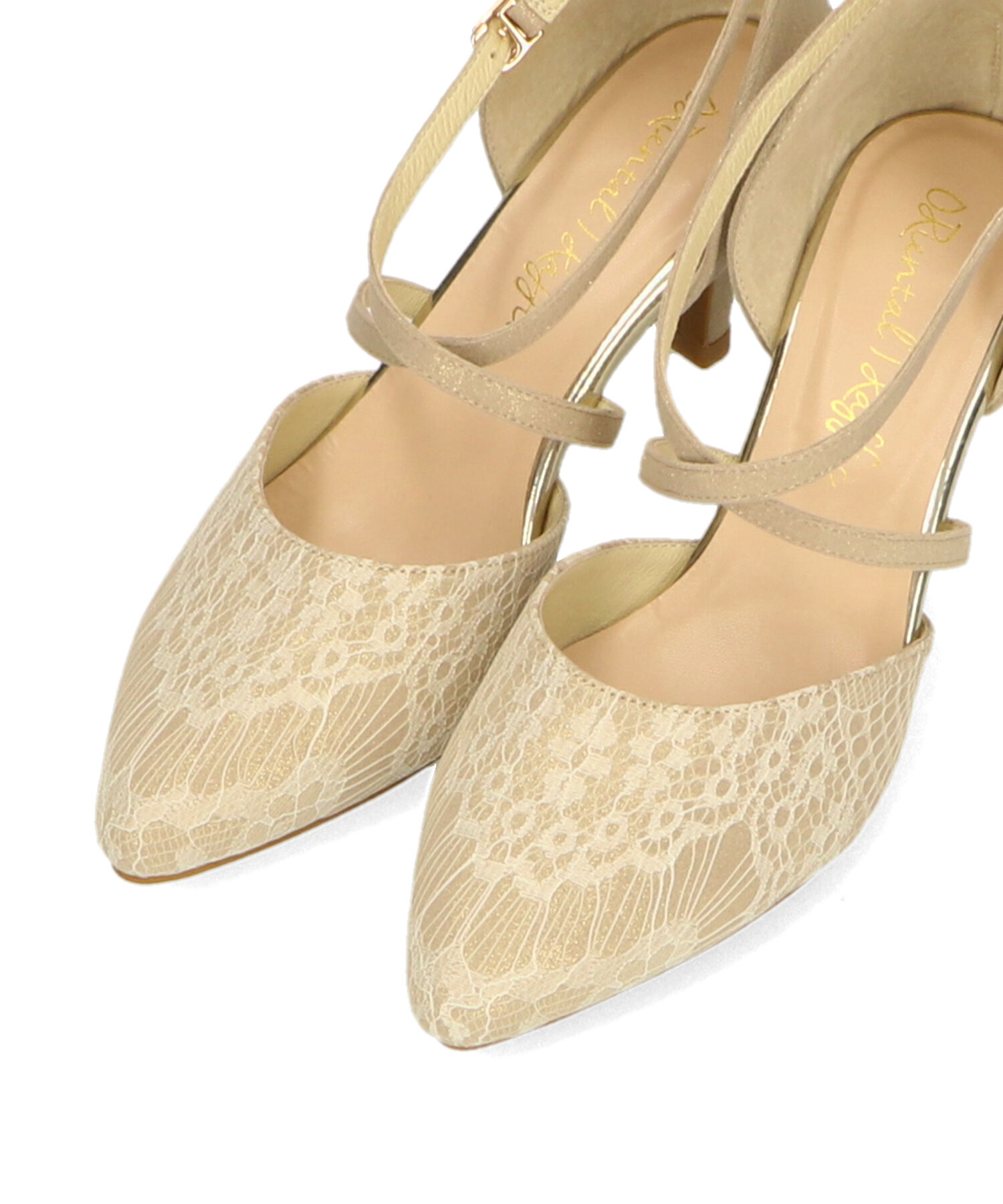 ORiental TRaffic「【オケージョン】クロスストラップヒールパンプス/R-2017 結婚式 パーティー 二次会 人気」|パンプス|