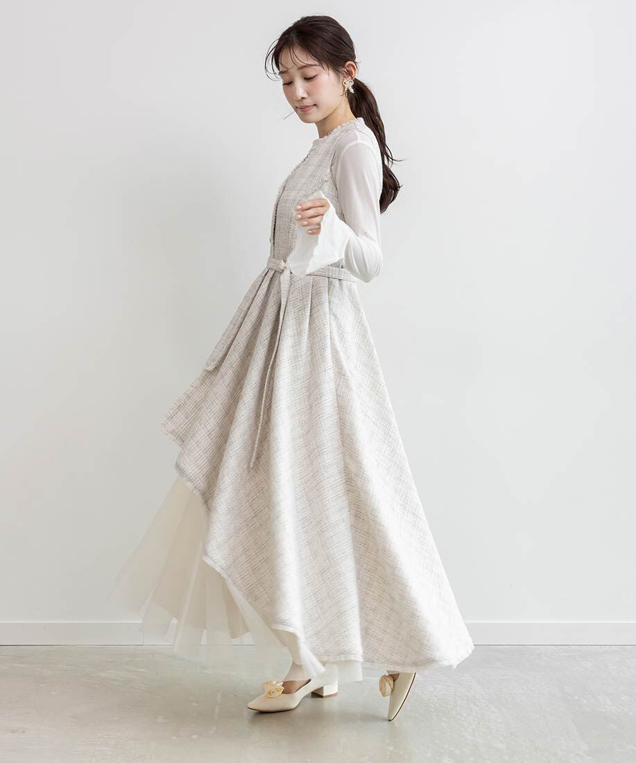  「2WAY ローズモチーフフラットパンプス」|パンプス|