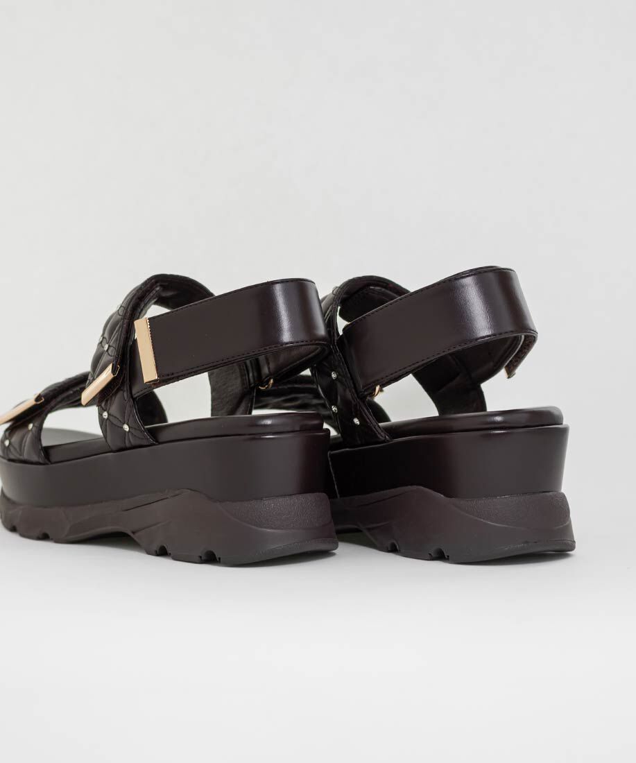  「ビジュー&times;キルティング スポーツサンダル」|サンダル|