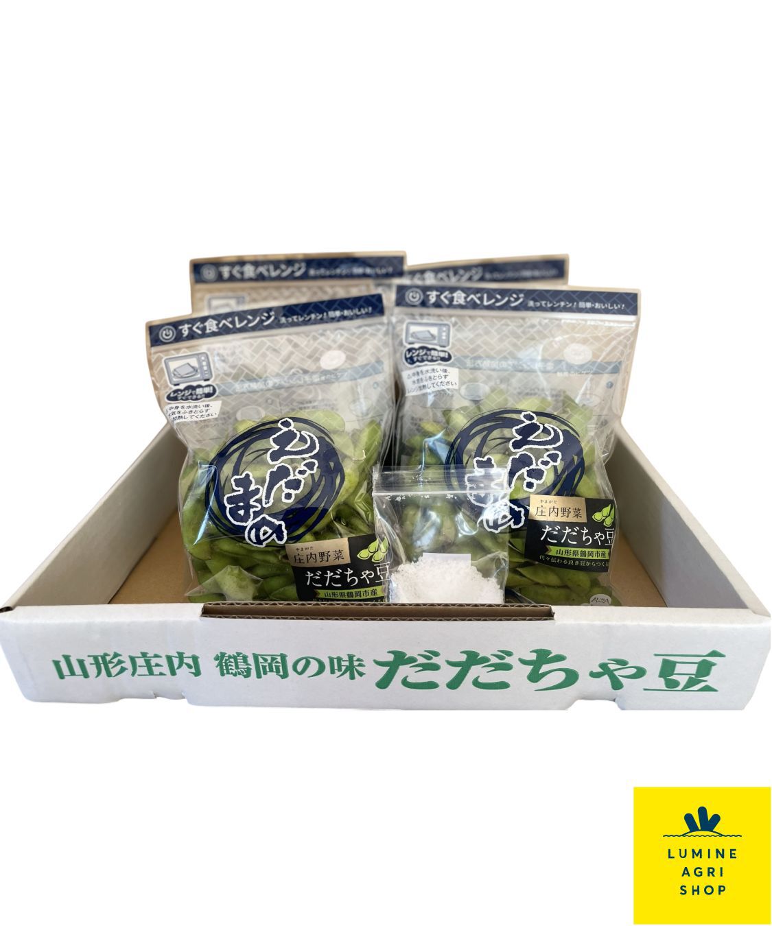 LUMINE AGRI SHOP「夏の山形名産！レンジで簡単&ldquo;だだちゃ豆&rdquo;４袋」|果物・野菜|