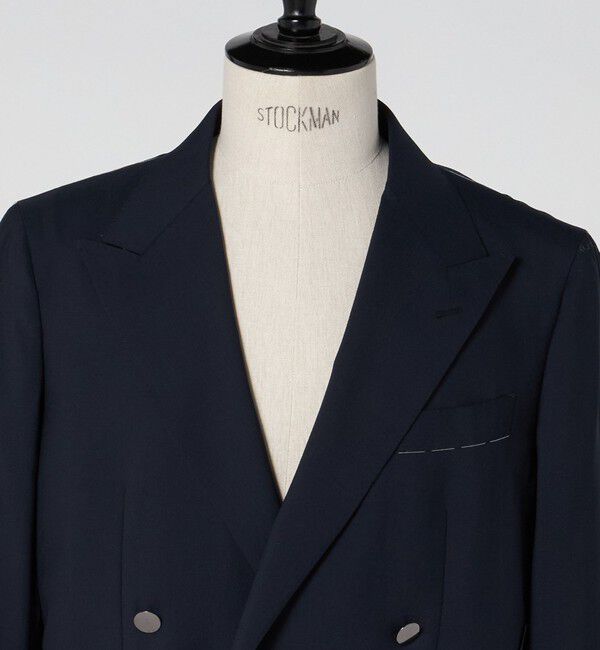 UNITED ARROWS「ウール モヘヤ 4ボタン ダブルブレストブレザー S‐MODEL」|テーラードジャケット|