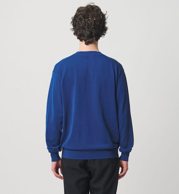 UNITED ARROWS「ハイツイストコットン ハイゲージ クルーネックニット 接触冷感」|ニット・セーター|