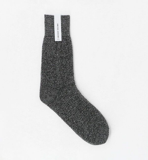 UNITED ARROWS「シアー グリッター ソックス」|ソックス|BLACK
