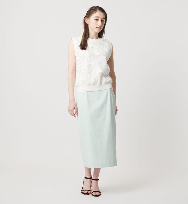 UNITED ARROWS「RIRANCHA ツイル タイトスカート ‐ウォッシャブル‐」|スカート|