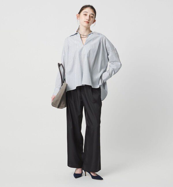 UNITED ARROWS「シルクライク イージーパンツ」|チノ|