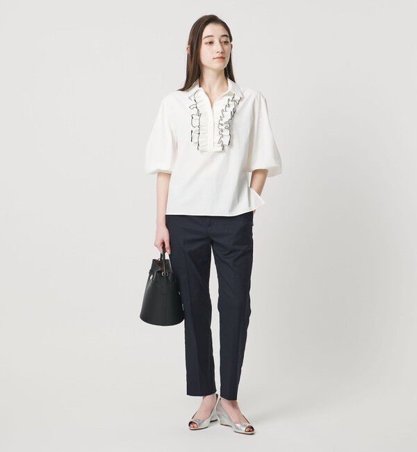 UNITED ARROWS「シャイニー スリム パンツ ‐ストレッチ ウォッシャブル‐」|スラックス|