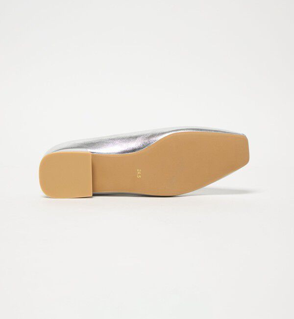 UNITED ARROWS green label relaxing「クッショニーシューズ スクエアトゥ メタルチップ / フラットシューズ」|パンプス|