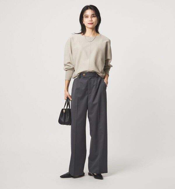 UNITED ARROWS green label relaxing「ブライト フォルム ドルマン プルオーバー ニット」|ニット・セーター|