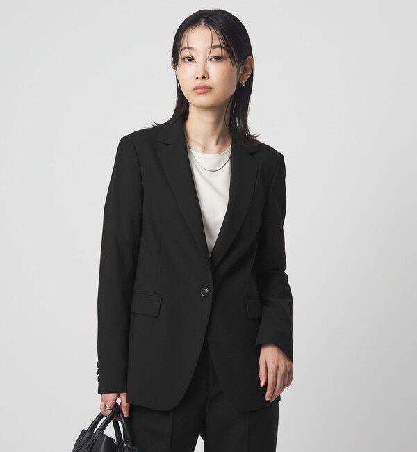 UNITED ARROWS green label relaxing「［size SHORTあり］カチリラ シングル テーラード ジャケット ブラック 」|テーラードジャケット|BLACK