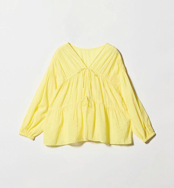 UNITED ARROWS green label relaxing「全方位映えギャザーブラウス」|シャツ・ブラウス|