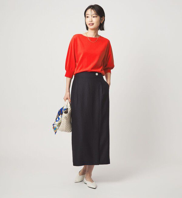 UNITED ARROWS green label relaxing「HIYOKE フォルム スリーブ プルオーバー ニット」|ニット・セーター|