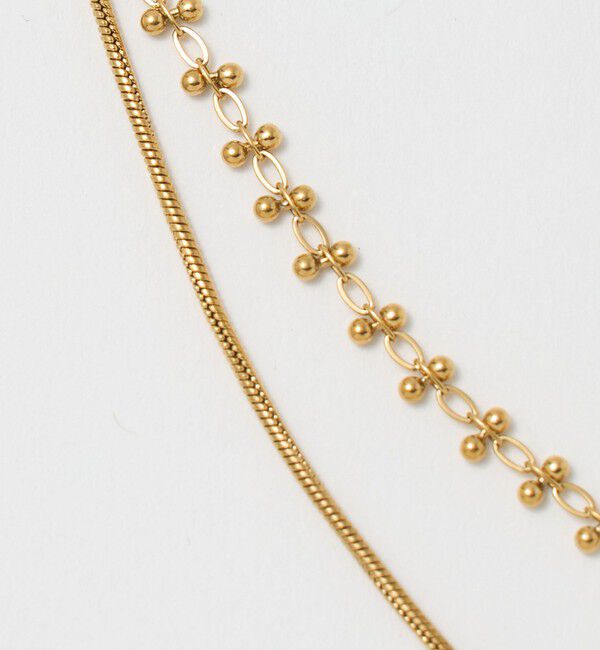 UNITED ARROWS green label relaxing「3WAY ツブツブ 2連 ネックレス」|ネックレス|