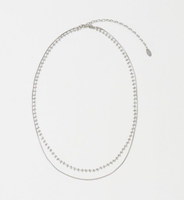 UNITED ARROWS green label relaxing「3WAY ツブツブ 2連 ネックレス」|ネックレス|SILVER